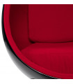 Fauteuil design noir en plastique et tissu Piccadilly