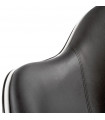 Fauteuil design noir en plastique et similicuir Cambourne