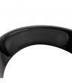 Fauteuil design noir en plastique et similicuir Fiennes