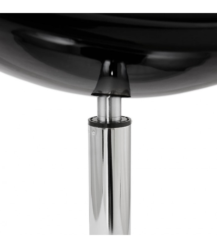 Fauteuil design noir en plastique et similicuir Fiennes