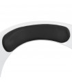 Fauteuil design blanc en plastique et similicuir Fiennes