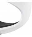 Fauteuil design blanc en plastique et similicuir Fiennes