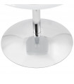 Fauteuil design blanc en plastique et similicuir Fiennes