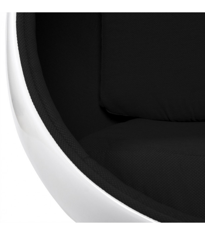 Fauteuil Design blanc en plastique et tissu Piccadilly
