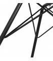 Fauteuil design noir en plastique et métal Flexline