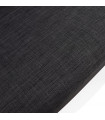 Fauteuil design noir en plastique et tissu Evie