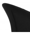 Fauteuil design noir en tissu et métal Kew