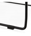 Tabouret de bar design blanc en plastique et métal Reman