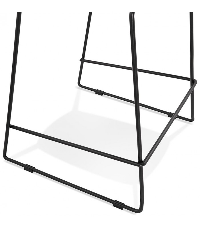 Tabouret de bar design blanc en plastique et métal Reman Mini